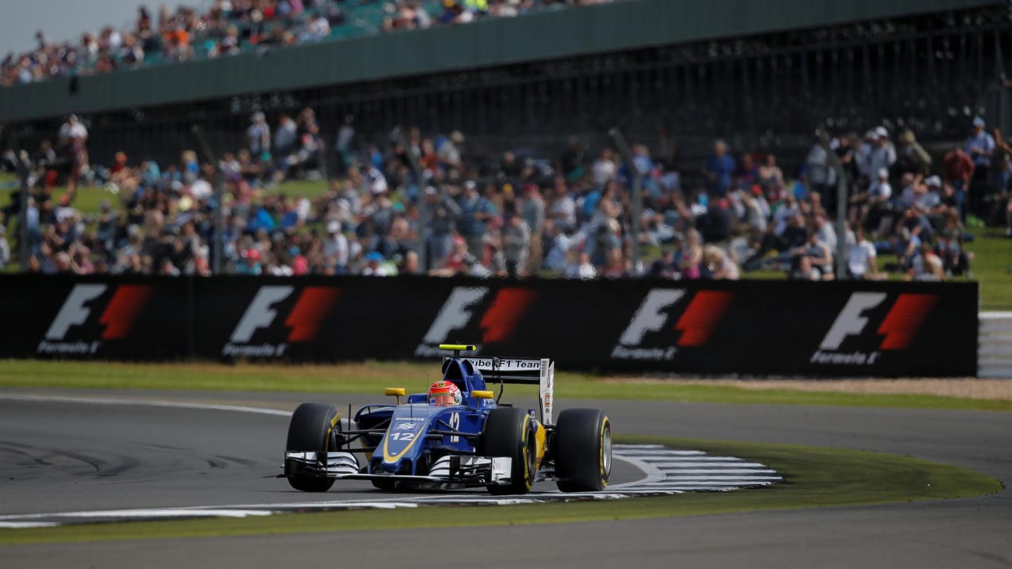 Felipe Nasr (BRA) Sauber C35 at Formula One World Championship, Rd10, British Grand Prix, Practice,