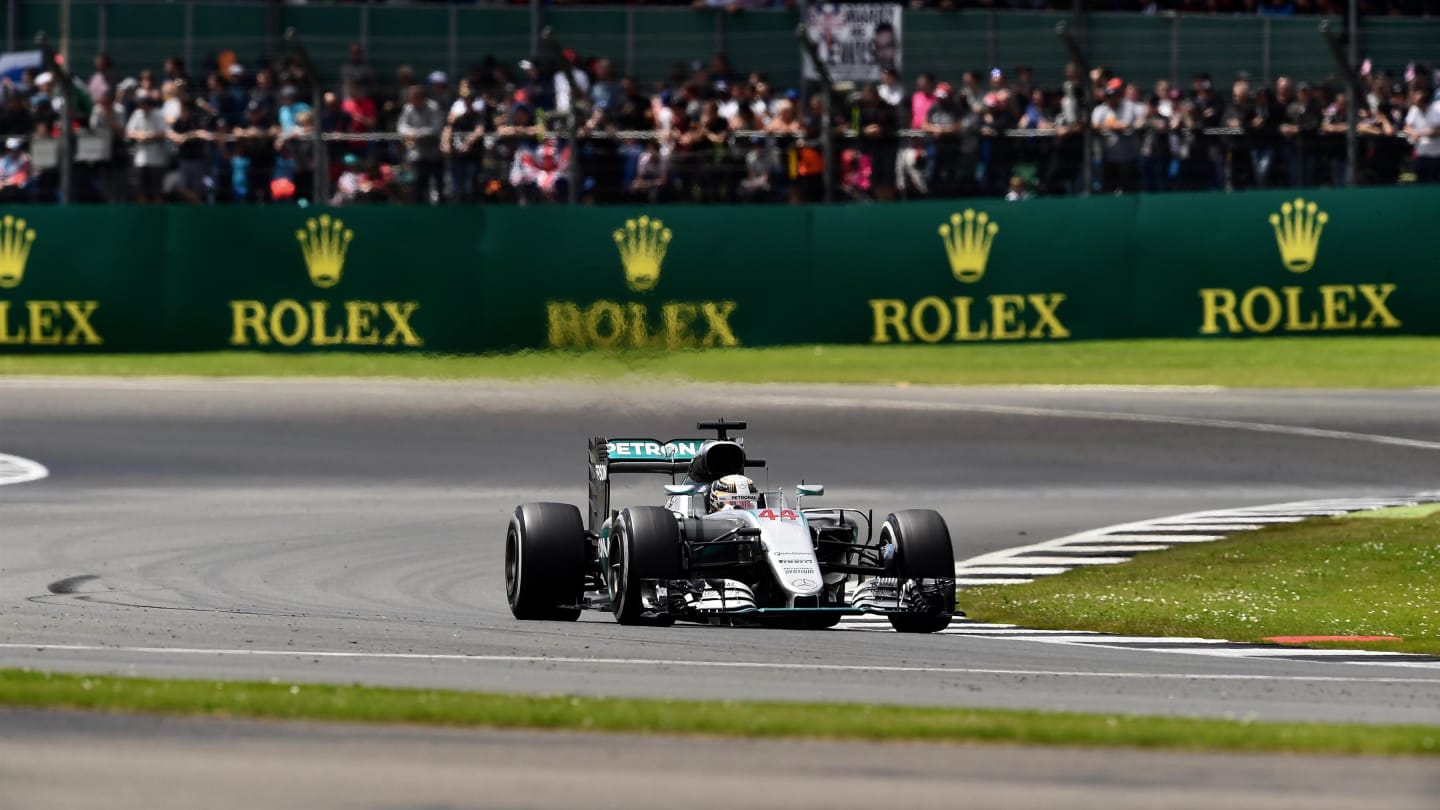 Lewis Hamilton (GBR) Mercedes-Benz F1 W07 Hybrid at Formula One World Championship, Rd10, British