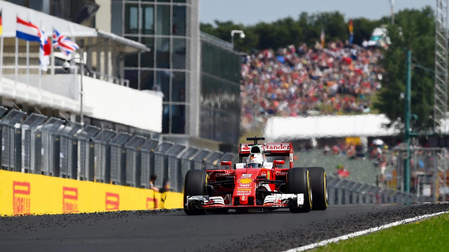 Sebastian Vettel (GER) Ferrari SF16-H at Formula One World Championship, Rd11, Hungarian Grand