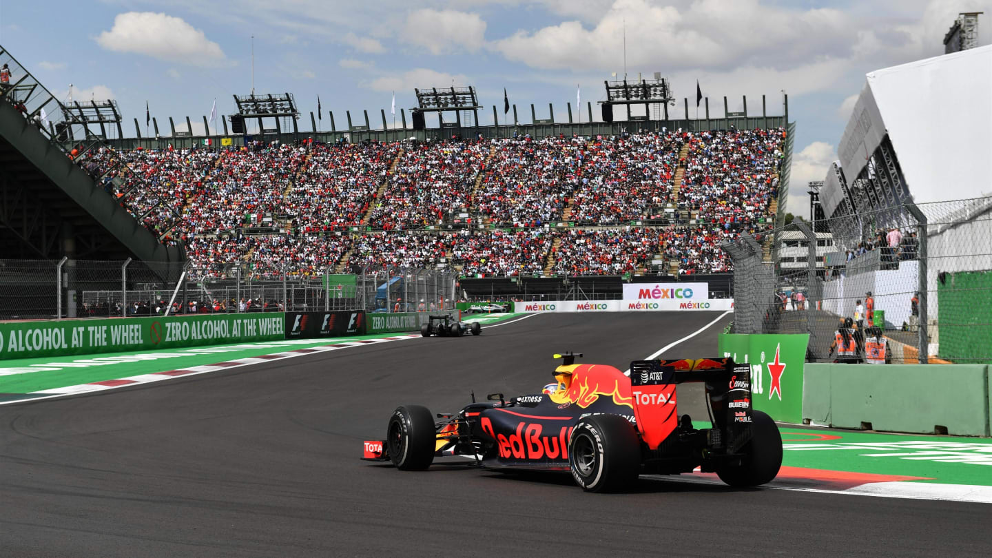 Max Verstappen (NED) Red Bull Racing RB12 at Formula One World Championship, Rd19, Mexican Grand
