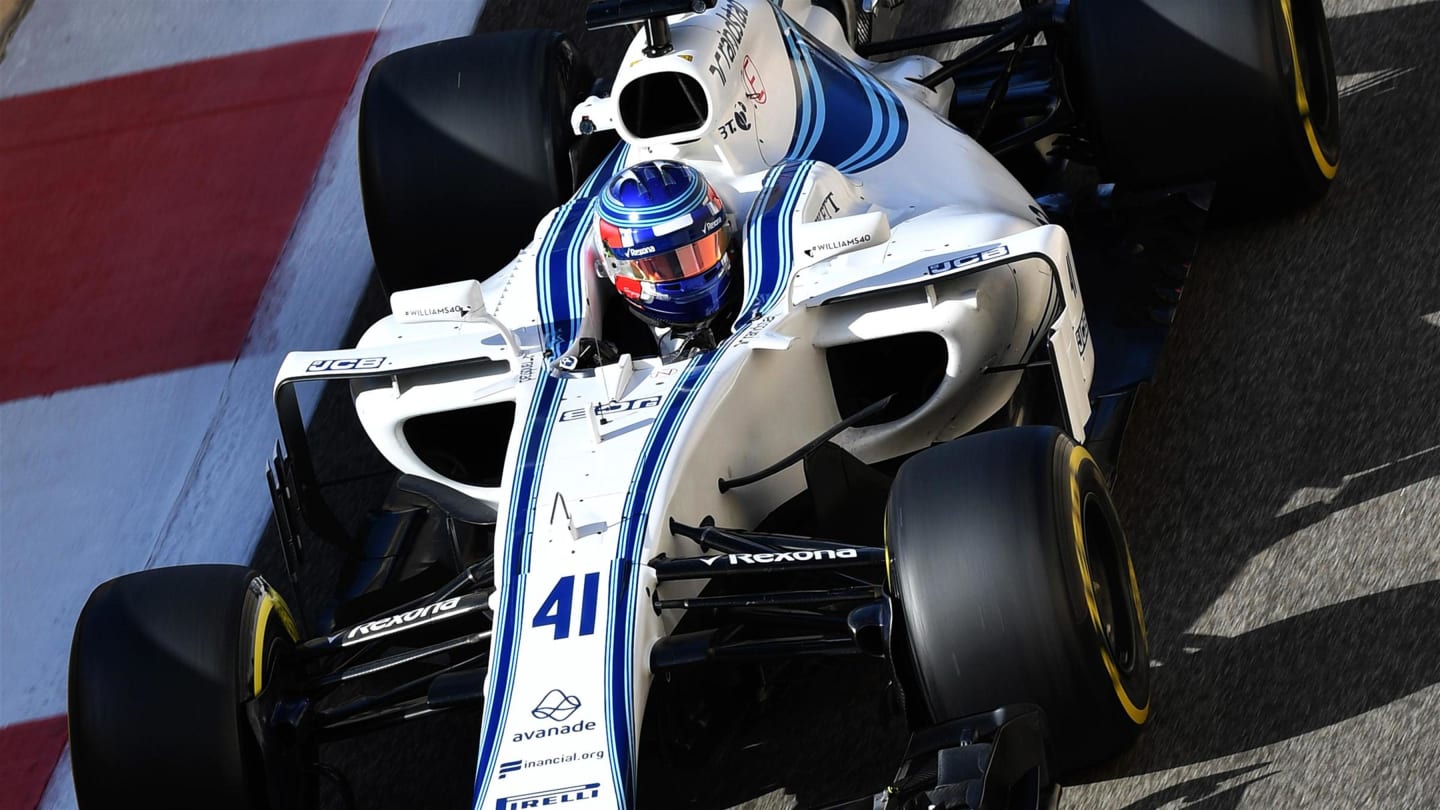 Sergey Sirotkin (RUS) Williams FW40 at Formula One Testing, Day Two, Yas Marina Circuit, Abu Dhabi, UAE, Wednesday 29 November 2017. © Mark Sutton/Sutton Images
