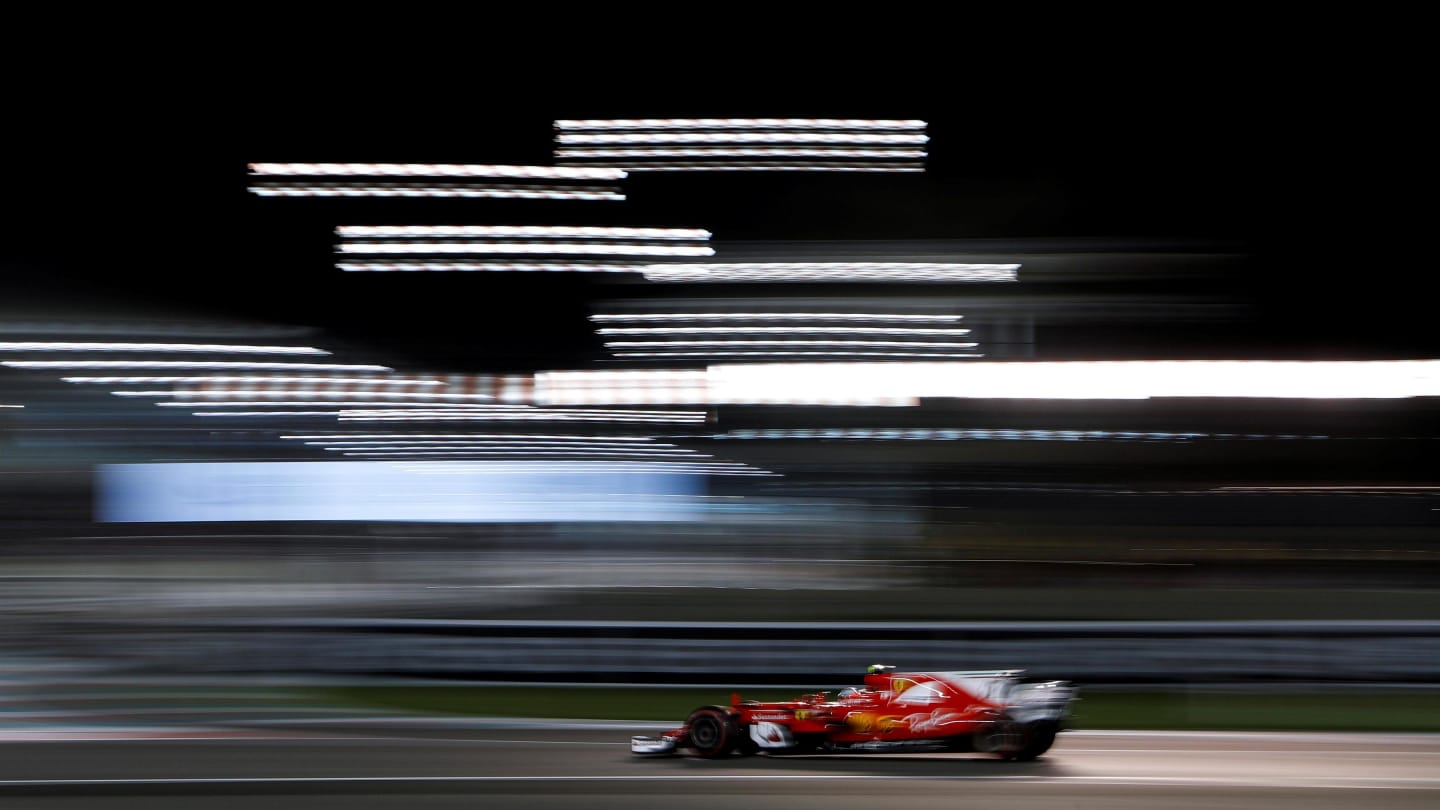 Kimi Raikkonen (FIN) Ferrari SF70-H at Formula One World Championship, Rd20, Abu Dhabi Grand Prix, Race, Yas Marina Circuit, Abu Dhabi, UAE, Sunday 26 November 2017. © James Gasperotti/Sutton Images