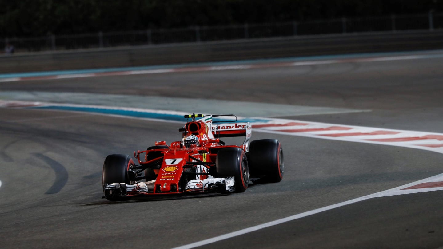 Kimi Raikkonen (FIN) Ferrari SF70-H at Formula One World Championship, Rd20, Abu Dhabi Grand Prix, Race, Yas Marina Circuit, Abu Dhabi, UAE, Sunday 26 November 2017. © James Gasperotti/Sutton Images