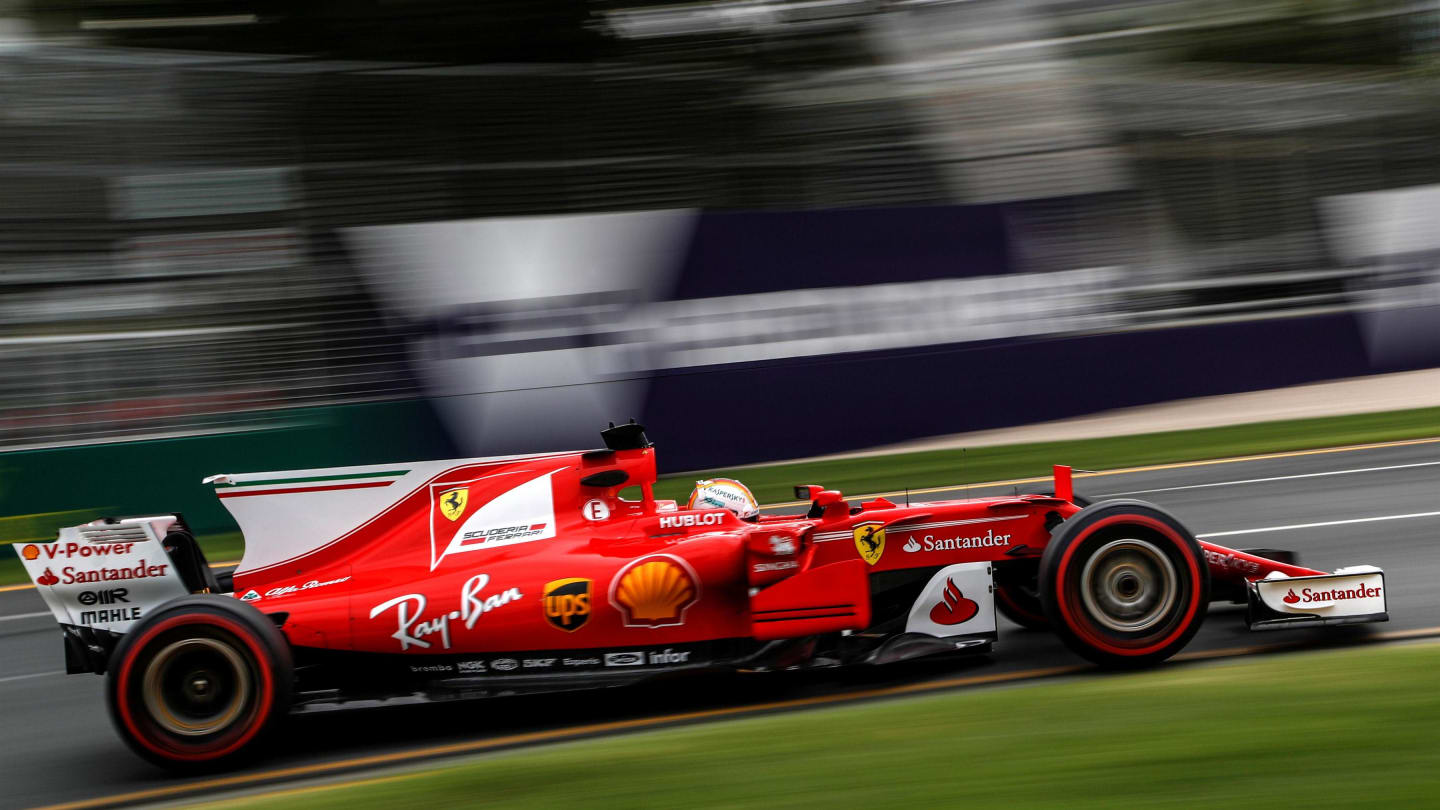 Sebastian Vettel (GER) Ferrari SF70-H at Formula One World Championship, Rd1, Australian Grand Prix, Practice, Albert Park, Melbourne, Australia, Friday 24 March 2017. © Sutton Motorsport Images