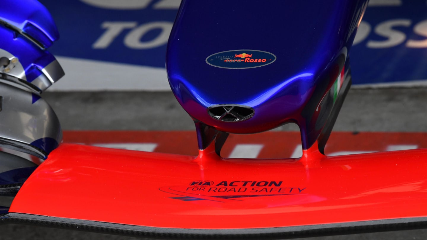 Scuderia Toro Rosso STR12 nose detail at Formula One World Championship, Rd1, Australian Grand Prix, Practice, Albert Park, Melbourne, Australia, Friday 24 March 2017. © Sutton Motorsport Images