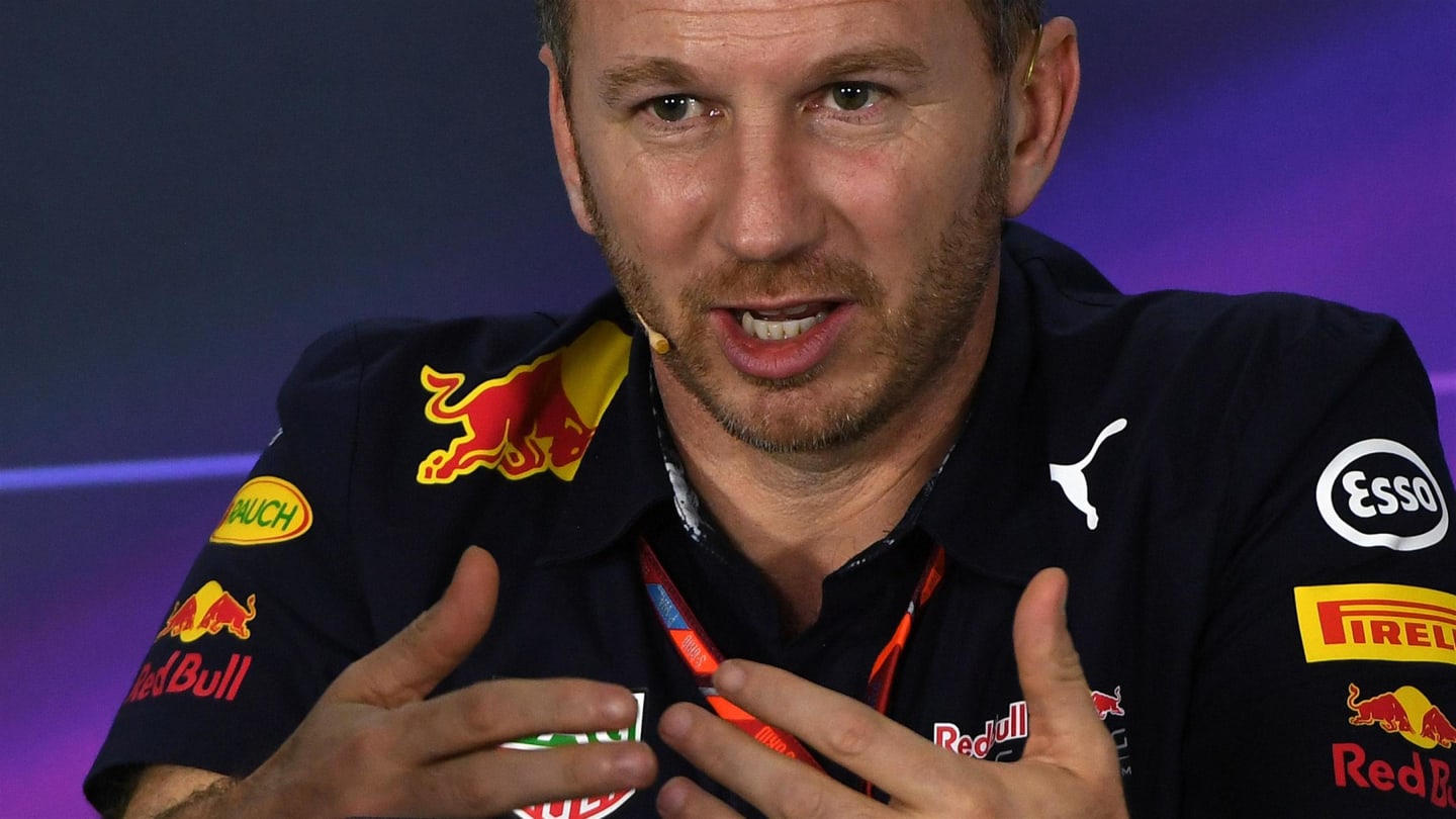 Christian Horner (GBR) Red Bull Racing Team Principal in the Press Conference at Formula One World Championship, Rd1, Australian Grand Prix, Practice, Albert Park, Melbourne, Australia, Friday 24 March 2017. © Sutton Motorsport Images
