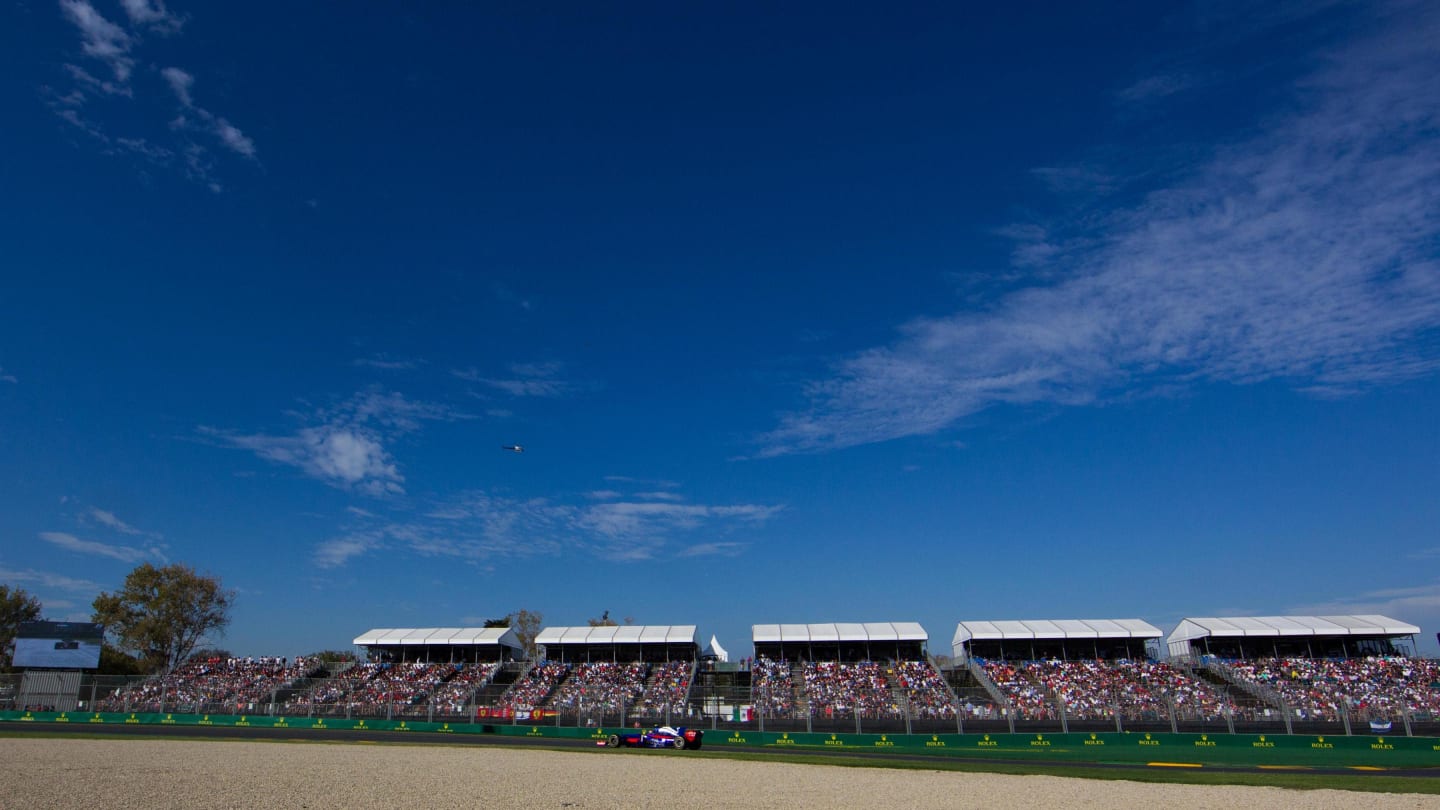 Carlos Sainz (ESP) Scuderia Toro Rosso STR12 at Formula One World Championship, Rd1, Australian Grand Prix, Race, Albert Park, Melbourne, Australia, Sunday 26 March 2017. © Sutton Motorsport Images