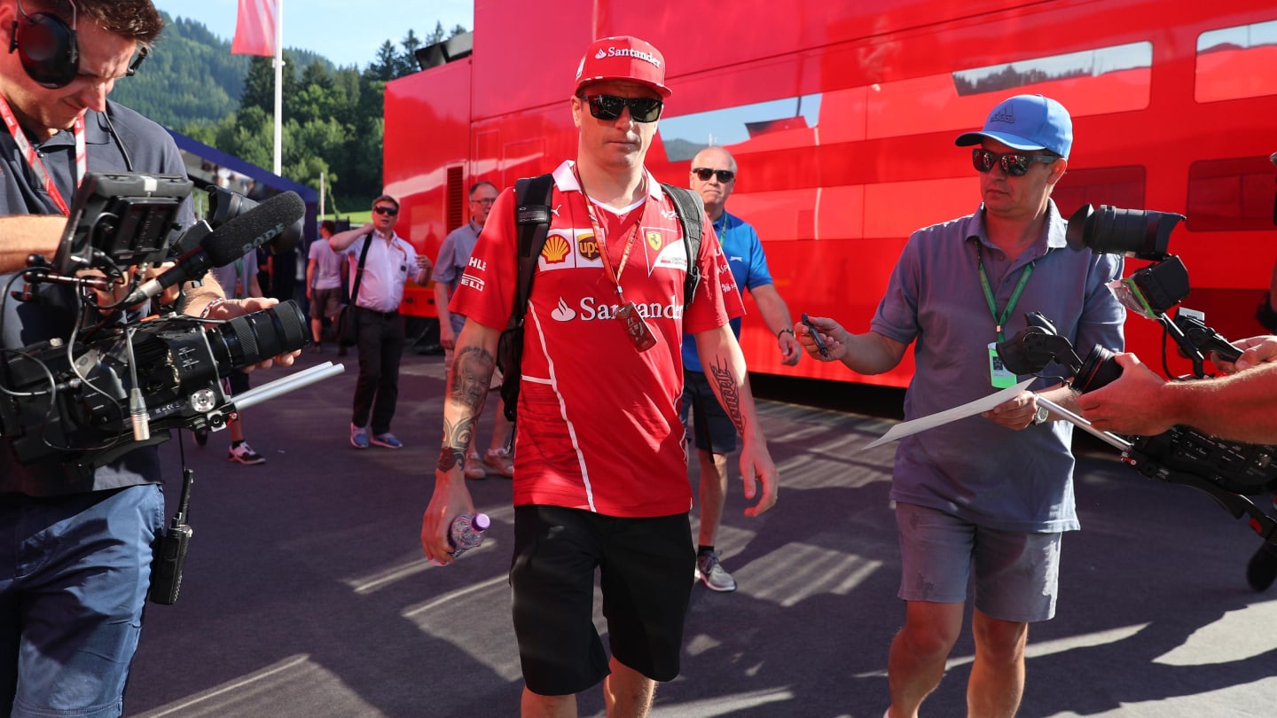Kimi Raikkonen (FIN) Ferrari at Formula One World Championship, Rd9, Austrian Grand Prix, Practice, Spielberg, Austria, Friday 7 July 2017. © Sutton Images