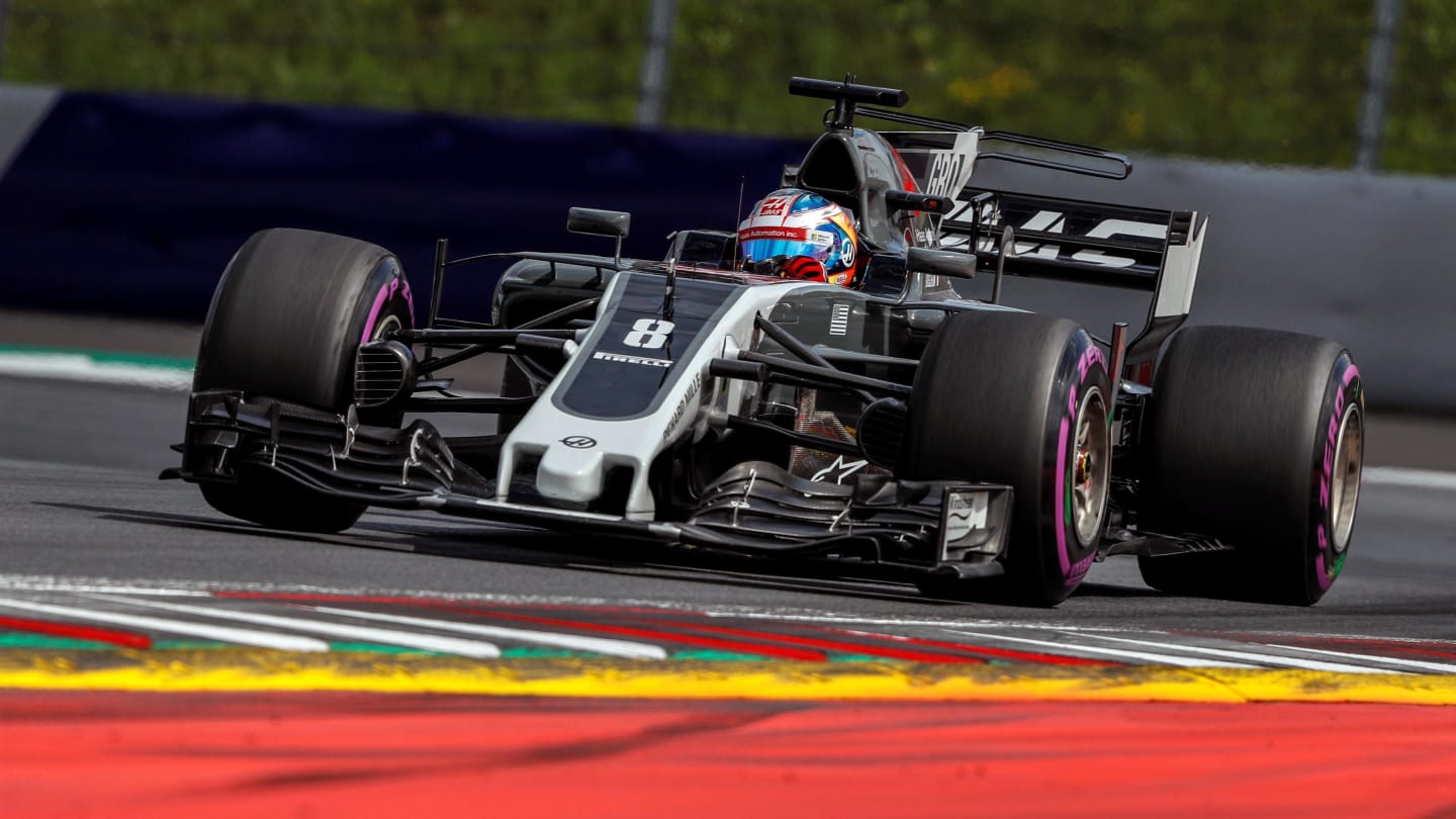 Romain Grosjean (FRA) Haas VF-17 at Formula One World Championship, Rd9, Austrian Grand Prix,