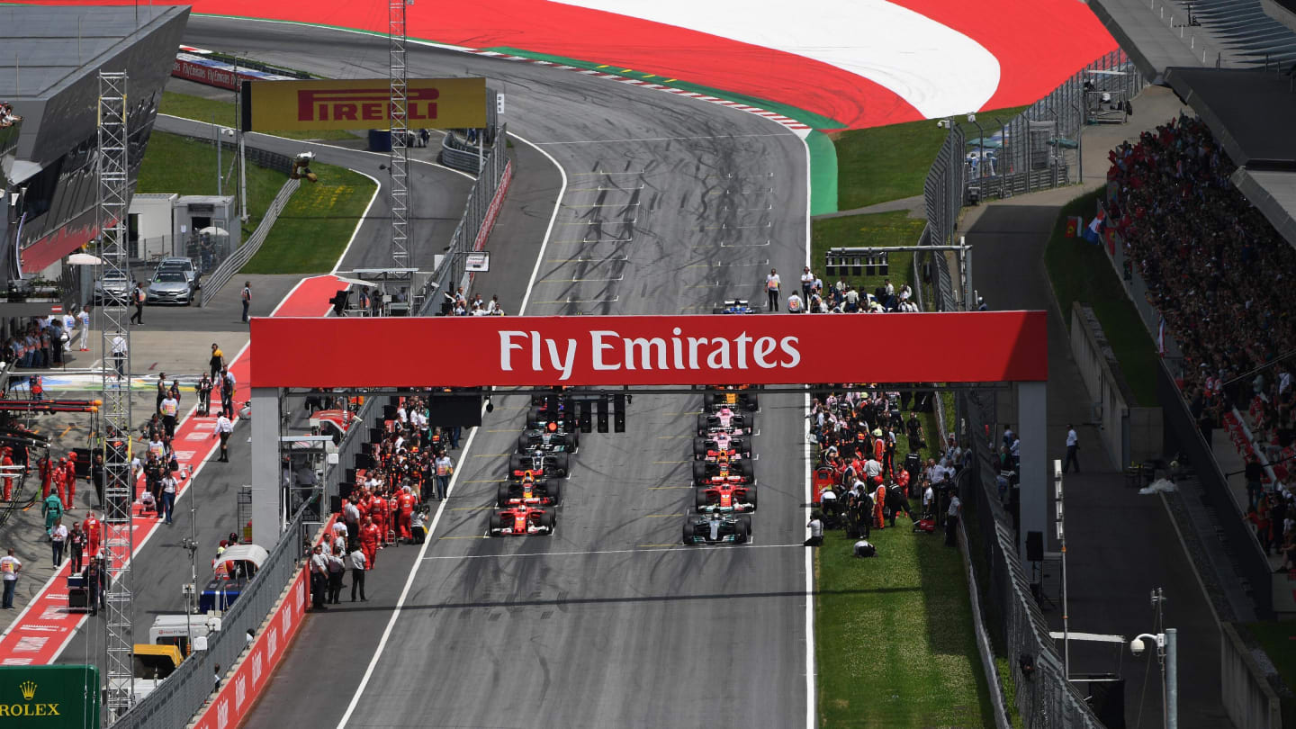 Grid at Formula One World Championship, Rd9, Austrian Grand Prix, Race, Spielberg, Austria, Sunday 9 July 2017. © Sutton Images