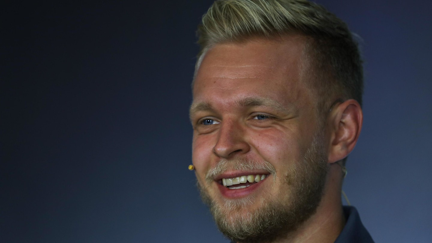 Kevin Magnussen (DEN) Haas F1 in the Press Conference at Formula One World Championship, Rd9, Austrian Grand Prix, Preparations, Spielberg, Austria, Thursday 6 July 2017. © Sutton Images