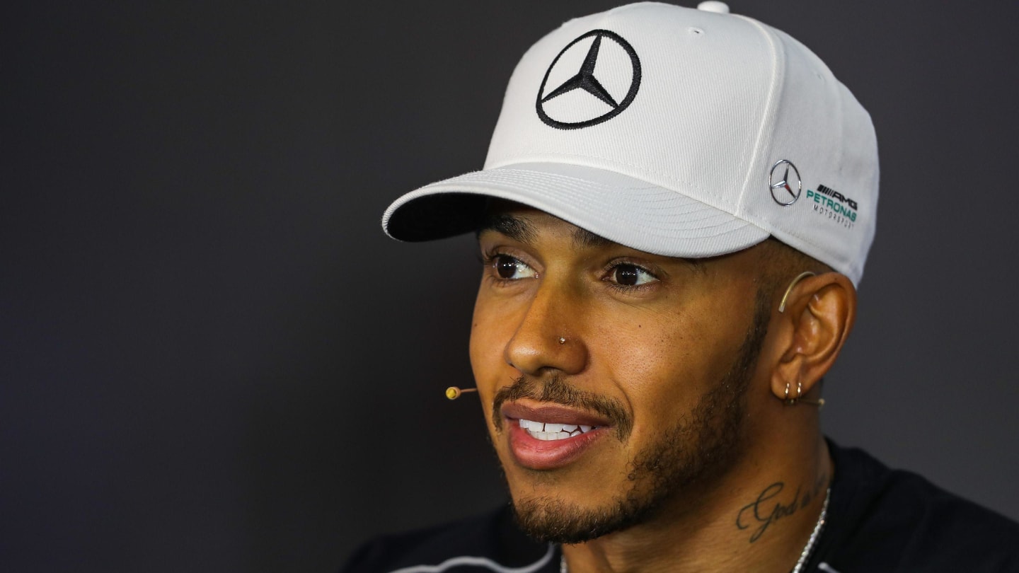 Lewis Hamilton (GBR) Mercedes AMG F1 in the Press Conference at Formula One World Championship, Rd9, Austrian Grand Prix, Preparations, Spielberg, Austria, Thursday 6 July 2017. © Sutton Images