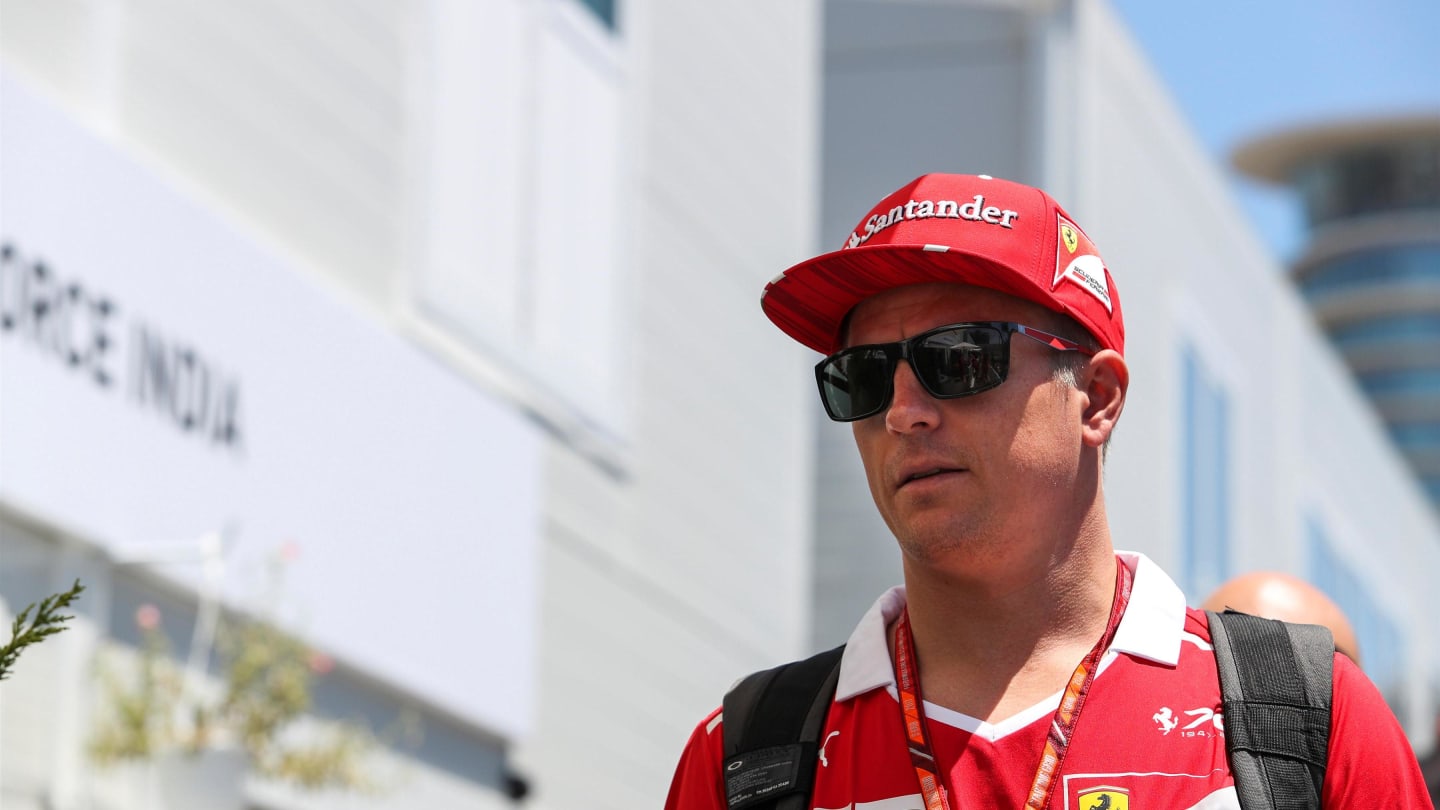 Kimi Raikkonen (FIN) Ferrari at Formula One World Championship, Rd8, Azerbaijan Grand Prix, Qualifying, Baku City Circuit, Baku, Azerbaijan, Saturday 24 June 2017. © Sutton Images
