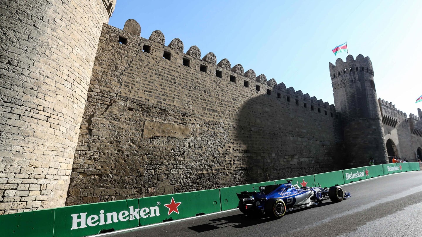 Marcus Ericsson (SWE) Sauber C36 at Formula One World Championship, Rd8, Azerbaijan Grand Prix, Race, Baku City Circuit, Baku, Azerbaijan, Sunday 25 June 2017. © Sutton Images
