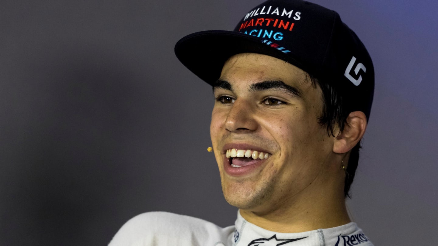 Lance Stroll (CDN) Williams in the Press Conference at Formula One World Championship, Rd8,