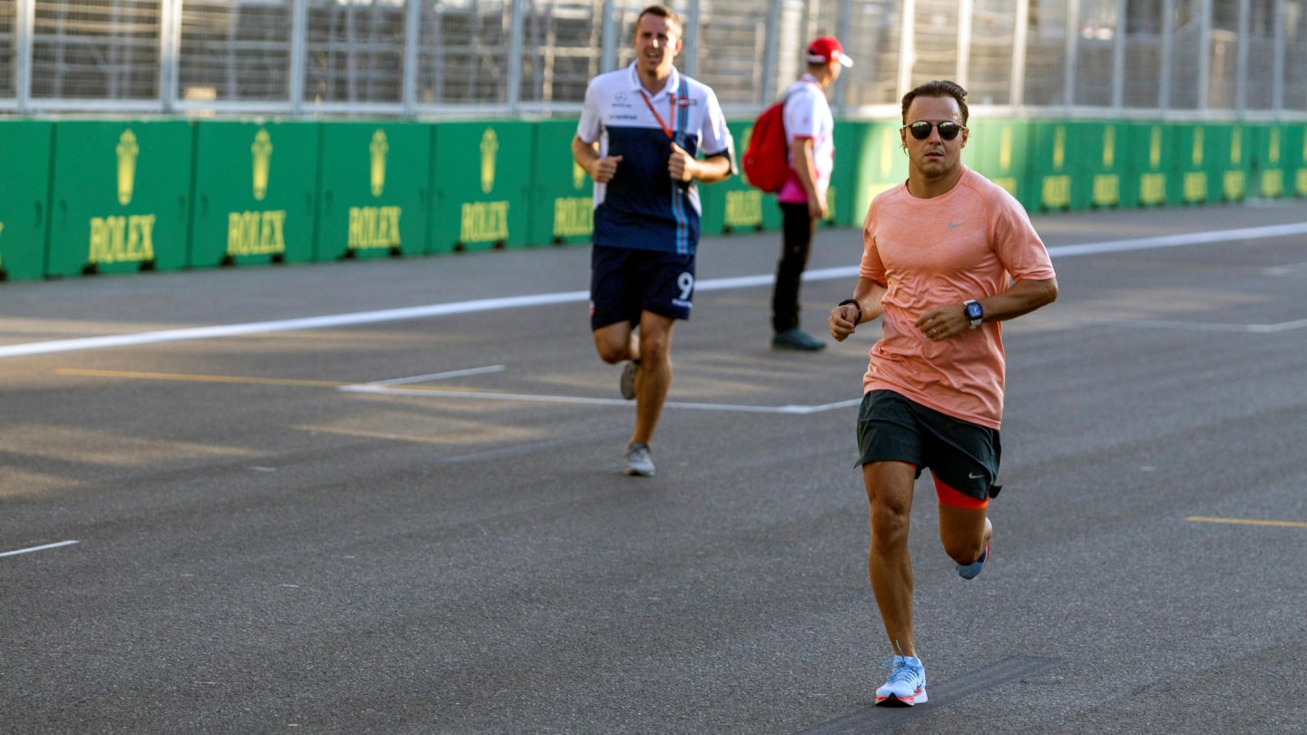 Felipe Massa (BRA) Williams runs on the track at Formula One World Championship, Rd8, Azerbaijan Grand Prix, Preparations, Baku City Circuit, Baku, Azerbaijan, Thursday 22 June 2017. © Sutton Images