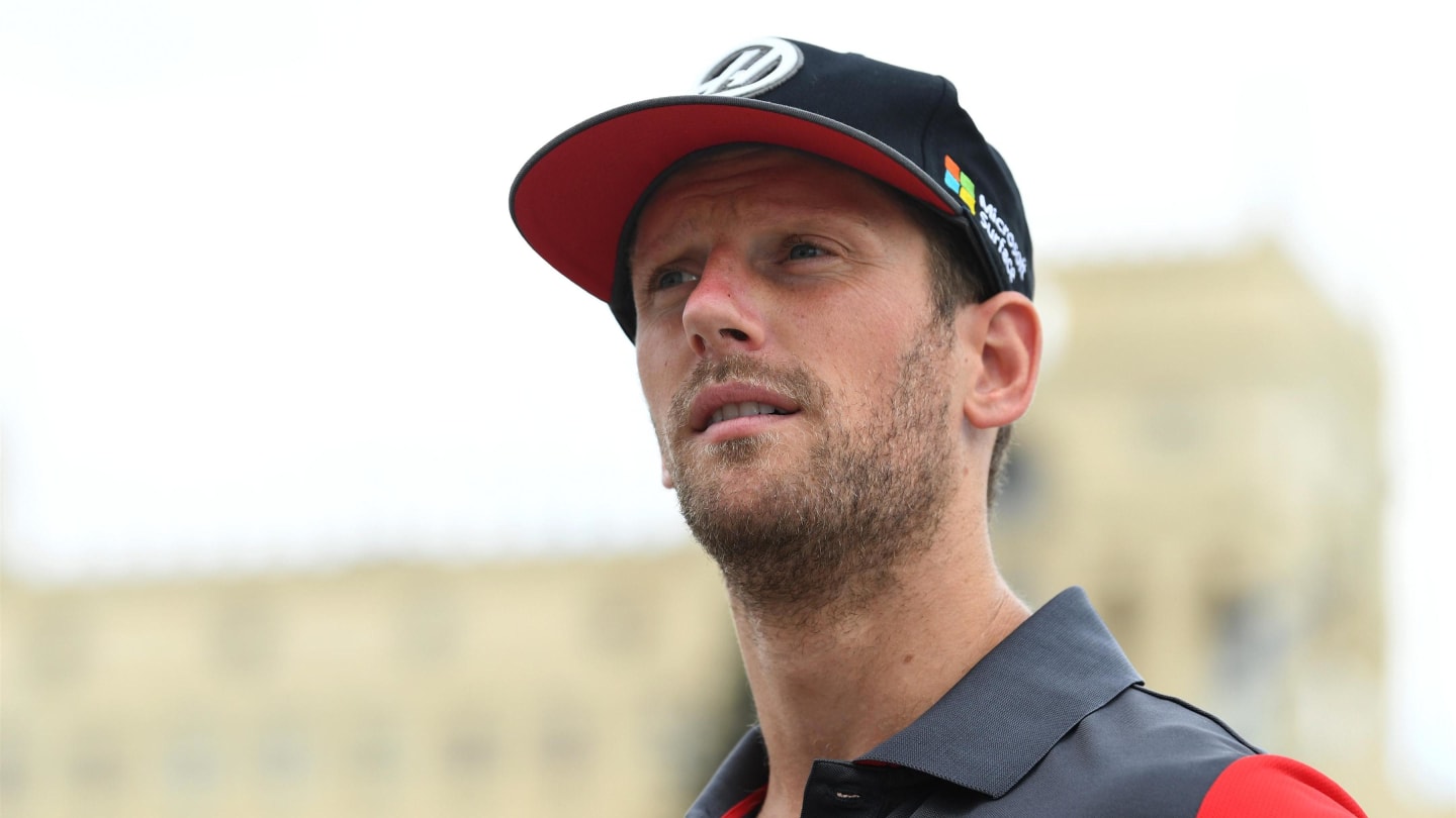Romain Grosjean (FRA) Haas F1 at Formula One World Championship, Rd8, Azerbaijan Grand Prix,