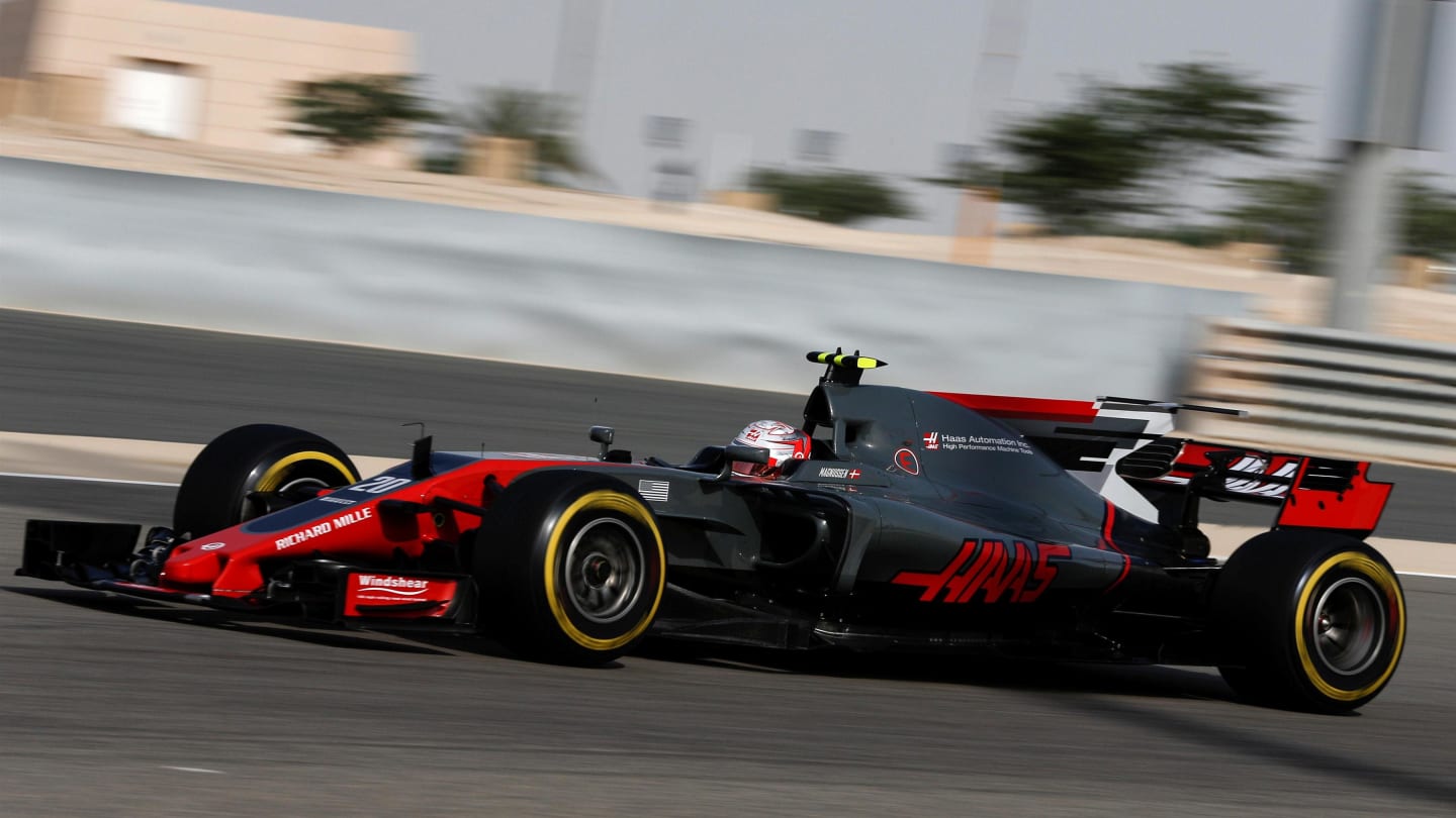 Kevin Magnussen (DEN) Haas VF-17 at Formula One World Championship, Rd3, Bahrain Grand Prix Practice, Bahrain International Circuit, Sakhir, Bahrain, Friday 14 April 2017. © Sutton Motorsport Images