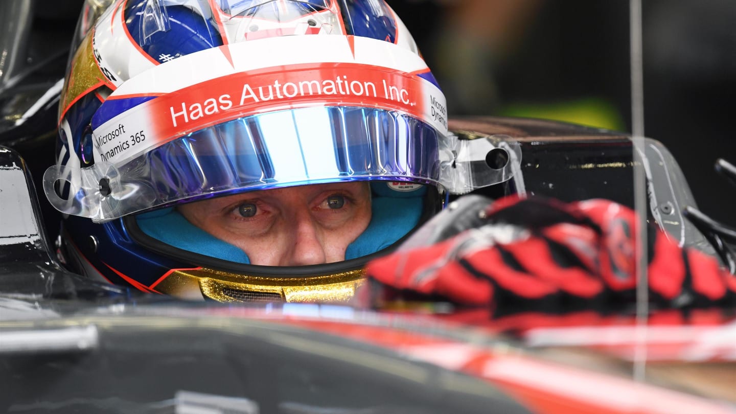 Romain Grosjean (FRA) Haas VF-17 at Formula One World Championship, Rd3, Bahrain Grand Prix Practice, Bahrain International Circuit, Sakhir, Bahrain, Friday 14 April 2017. © Sutton Motorsport Images