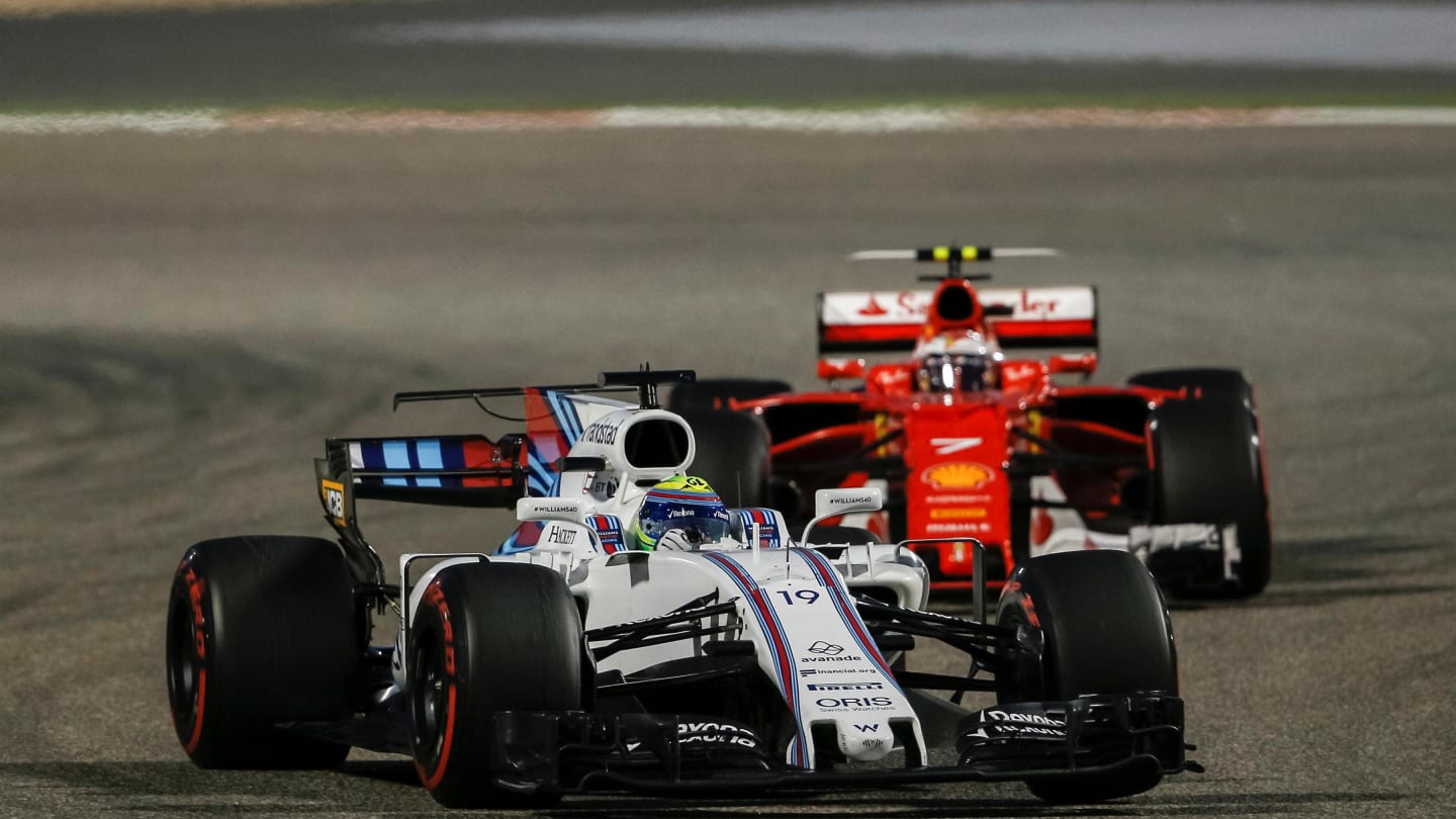 Felipe Massa (BRA) Williams FW40 at Formula One World Championship, Rd3, Bahrain Grand Prix Race, Bahrain International Circuit, Sakhir, Bahrain, Sunday 16 April 2017. © Sutton Motorsport Images