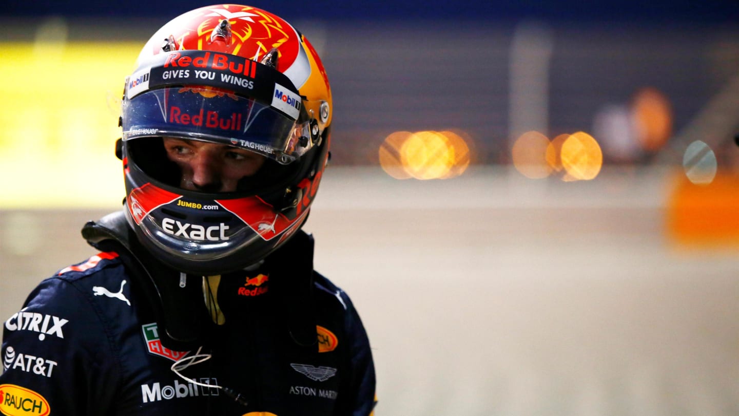 Race retiree Max Verstappen (NED) Red Bull Racing at Formula One World Championship, Rd3, Bahrain Grand Prix Race, Bahrain International Circuit, Sakhir, Bahrain, Sunday 16 April 2017. © Sutton Motorsport Images