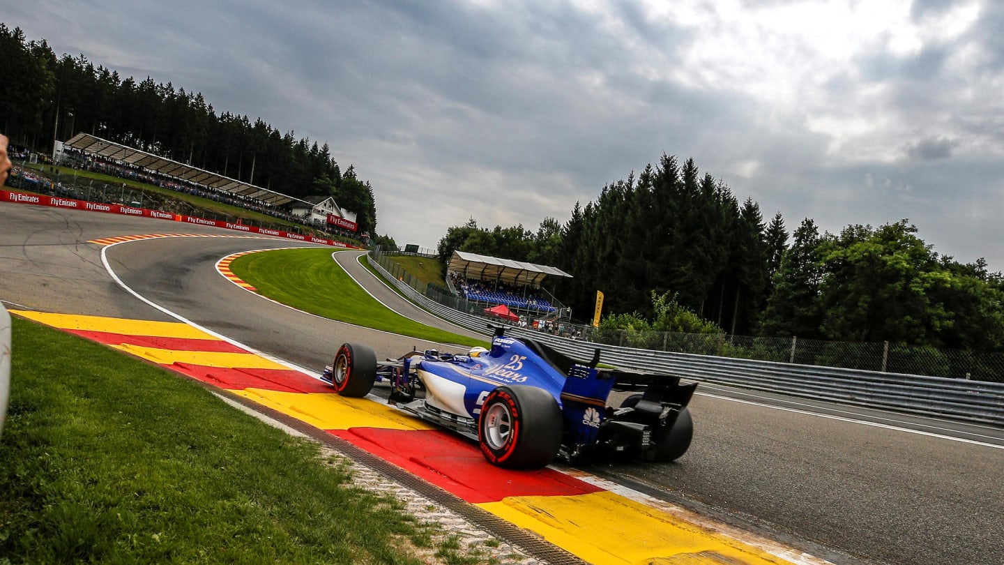 Marcus Ericsson (SWE) Sauber C36 at Formula One World Championship, Rd12, Belgian Grand Prix, Practice, Spa Francorchamps, Belgium, Friday 25 August 2017. © Sutton Images