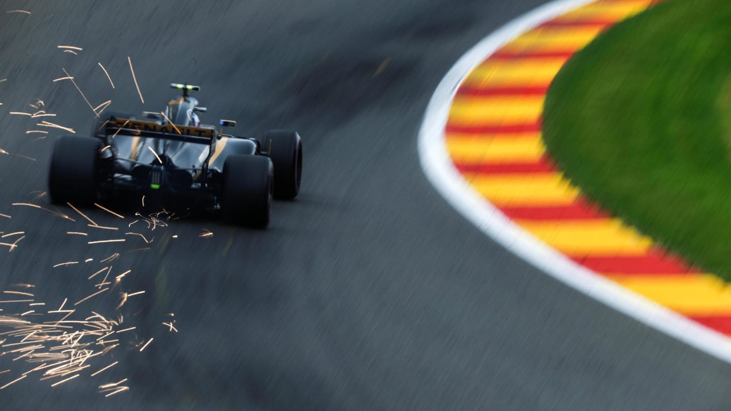 Jolyon Palmer (GBR) Renault Sport F1 Team RS17 at Formula One World Championship, Rd12, Belgian