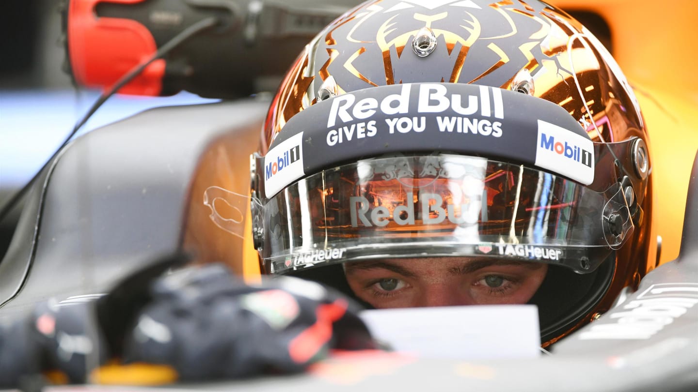 Max Verstappen (NED) Red Bull Racing RB13 at Formula One World Championship, Rd12, Belgian Grand