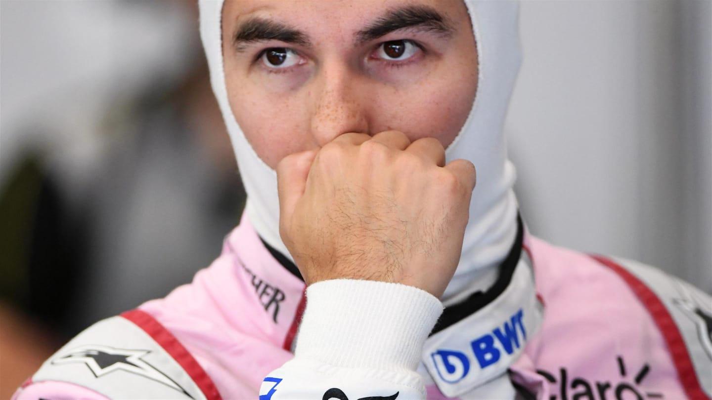 Sergio Perez (MEX) Force India at Formula One World Championship, Rd12, Belgian Grand Prix, Practice, Spa Francorchamps, Belgium, Friday 25 August 2017. © Sutton Images