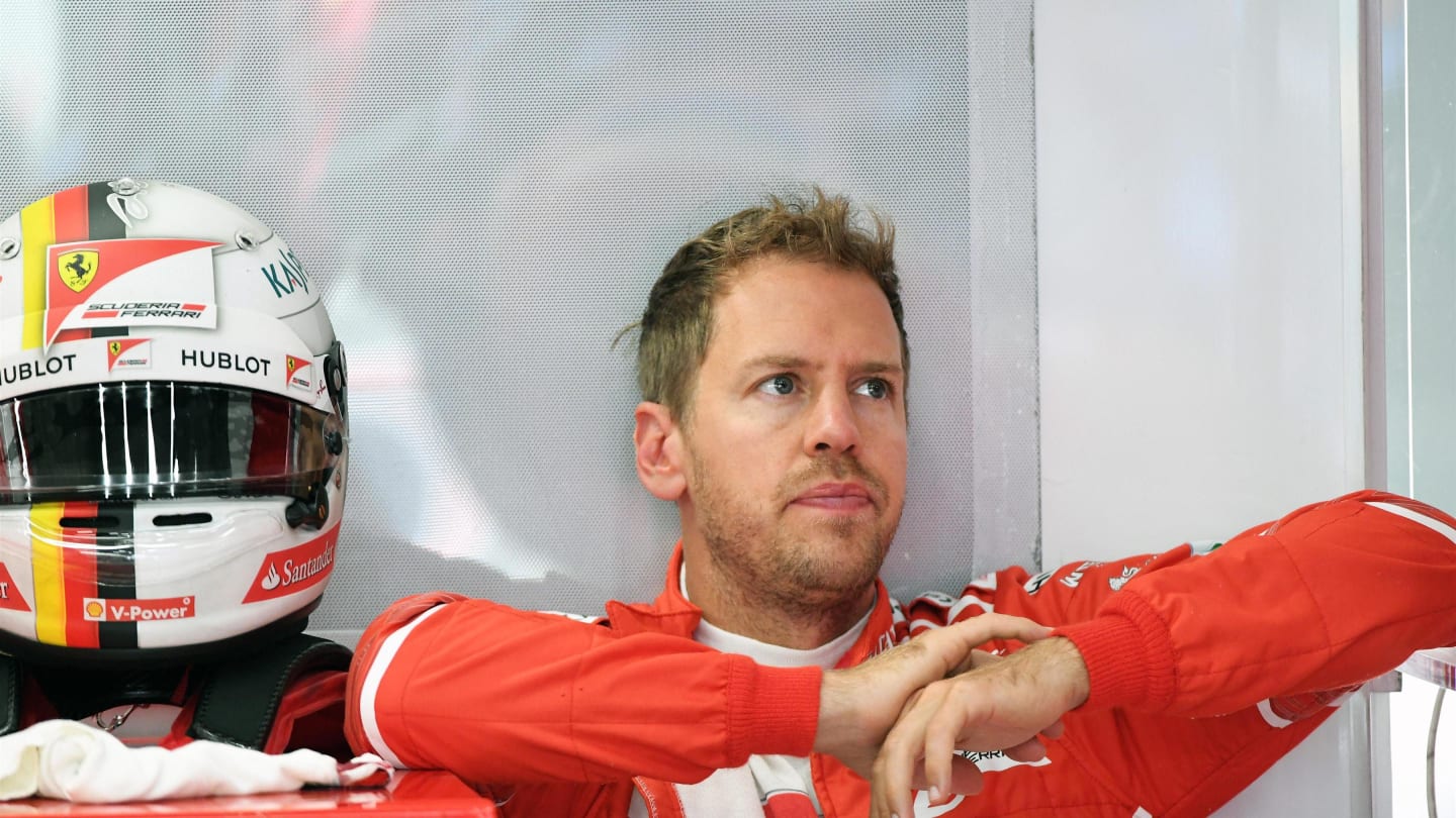 Sebastian Vettel (GER) Ferrari at Formula One World Championship, Rd12, Belgian Grand Prix, Practice, Spa Francorchamps, Belgium, Friday 25 August 2017. © Sutton Images