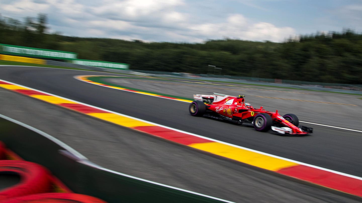 Kimi Raikkonen (FIN) Ferrari SF70-H at Formula One World Championship, Rd12, Belgian Grand Prix,