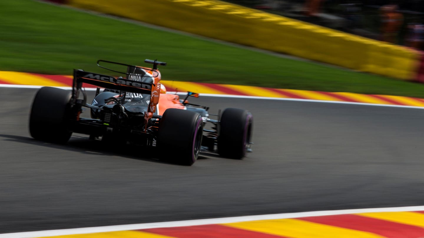 Fernando Alonso (ESP) McLaren MCL32 at Formula One World Championship, Rd12, Belgian Grand Prix,