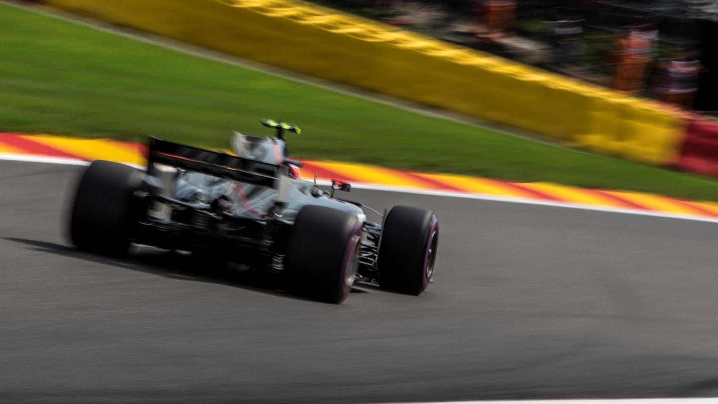 Kevin Magnussen (DEN) Haas VF-17 at Formula One World Championship, Rd12, Belgian Grand Prix, Qualifying, Spa Francorchamps, Belgium, Saturday 26 August 2017. © Sutton Images