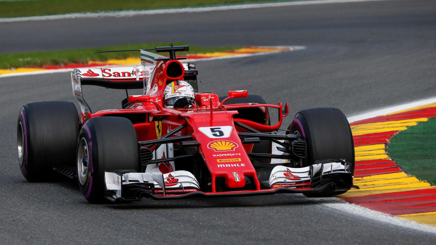 Sebastian Vettel (GER) Ferrari SF70-H at Formula One World Championship, Rd12, Belgian Grand Prix,