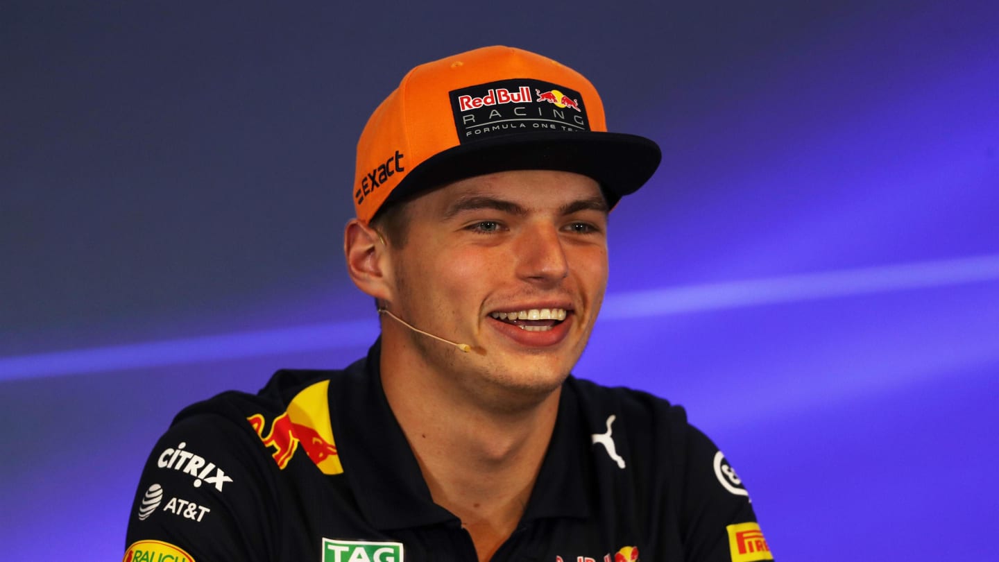 Max Verstappen (NED) Red Bull Racing in the Press Conference at Formula One World Championship, Rd12, Belgian Grand Prix, Preparations, Spa Francorchamps, Belgium, Thursday 24 August 2017. © Sutton Images