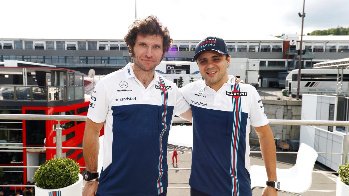 Guy Martin (GBR) Motorcycle and Felipe Massa (BRA) Williams at Formula One World Championship, Rd12, Belgian Grand Prix, Preparations, Spa Francorchamps, Belgium, Thursday 24 August 2017. © Sutton Images