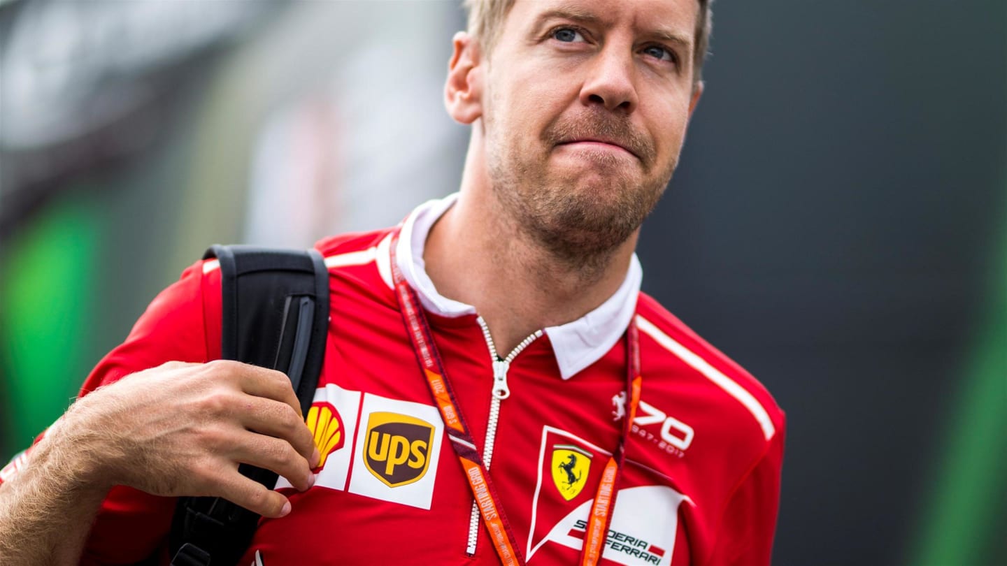 Sebastian Vettel (GER) Ferrari at Formula One World Championship, Rd12, Belgian Grand Prix, Preparations, Spa Francorchamps, Belgium, Thursday 24 August 2017. © Sutton Images