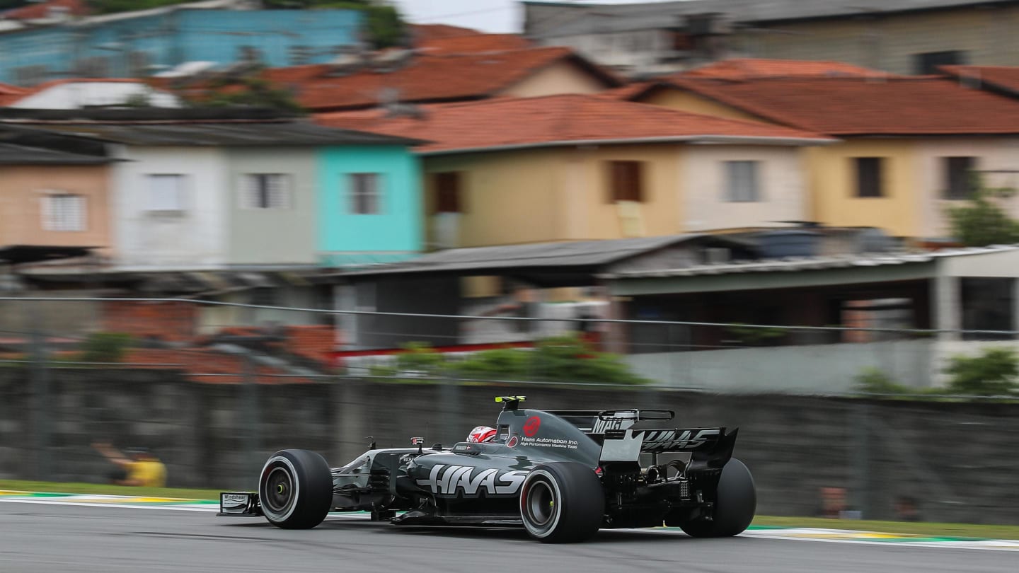 Kevin Magnussen (DEN) Haas VF-17 at Formula One World Championship, Rd19, Brazilian Grand Prix,