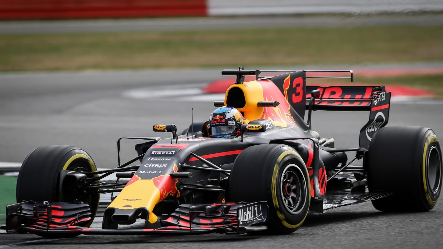 Daniel Ricciardo (AUS) Red Bull Racing RB13 at Formula One World Championship, Rd10, British Grand