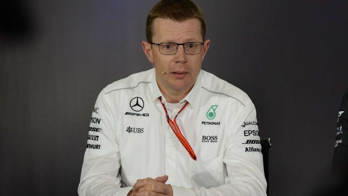 Andy Cowell (GBR) Managing Director, Mercedes AMG High Performance Powertrains in the Press Conference at Formula One World Championship, Rd10, British Grand Prix, Practice, Silverstone, England, Friday 14 July 2017. © Sutton Images
