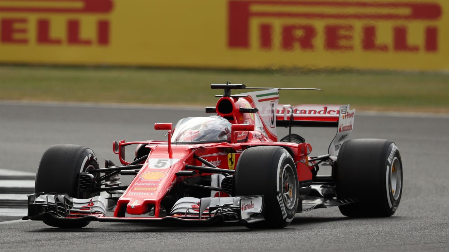 Sebastian Vettel (GER) Ferrari SF70-H with cockpit shield at Formula One World Championship, Rd10,