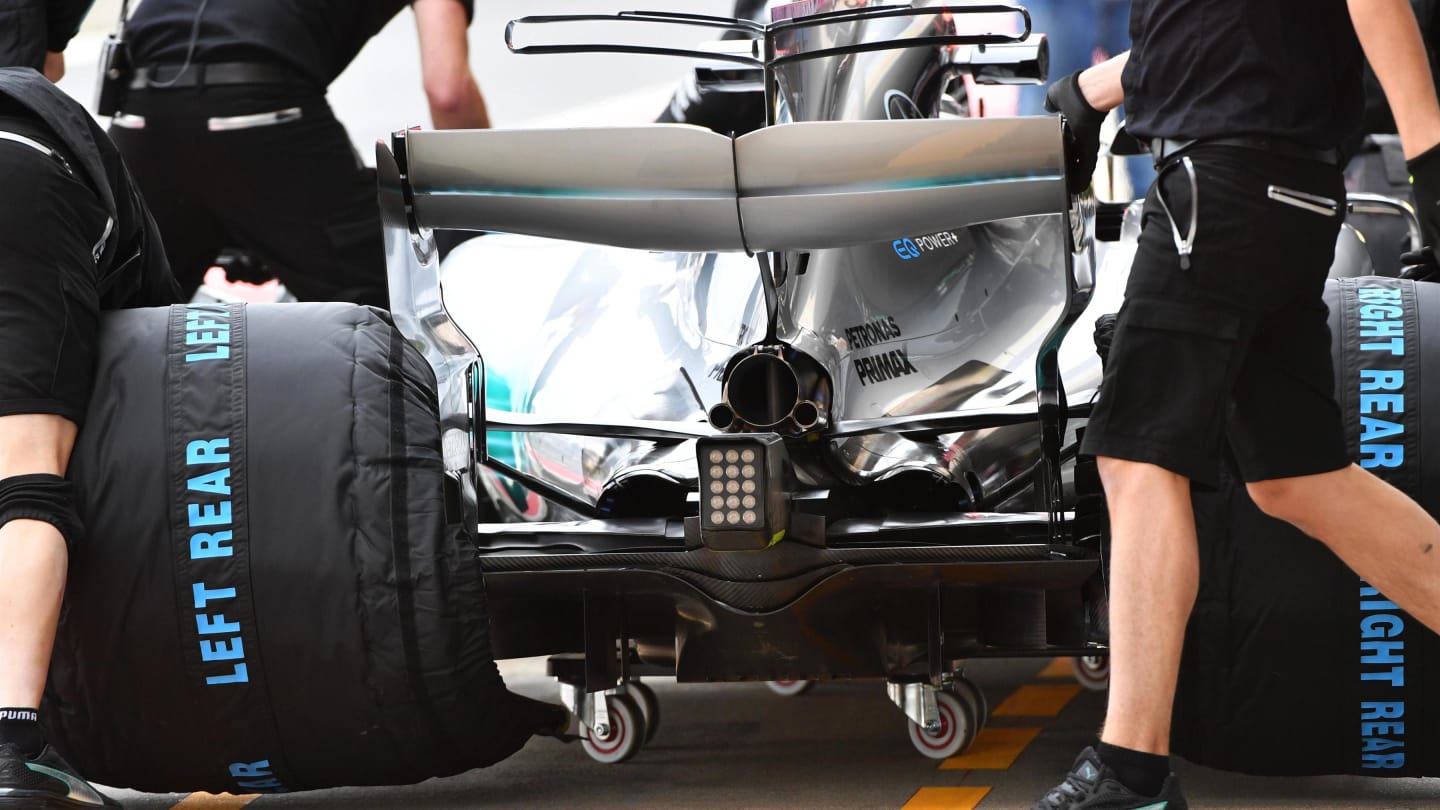 Valtteri Bottas (FIN) Mercedes-Benz F1 W08 Hybrid rear at Formula One World Championship, Rd10,