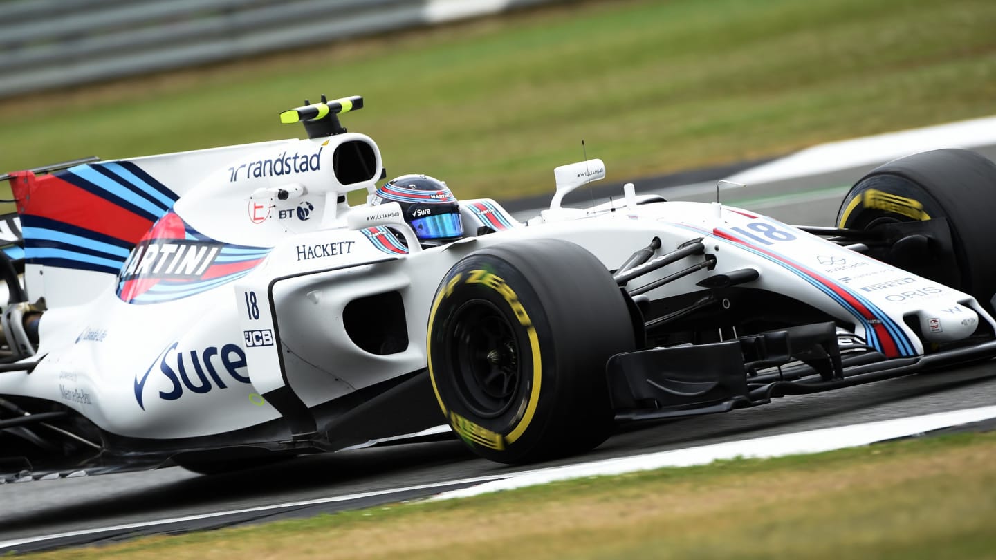 Lance Stroll (CDN) Williams FW40 at Formula One World Championship, Rd10, British Grand Prix, Practice, Silverstone, England, Friday 14 July 2017. © Sutton Images