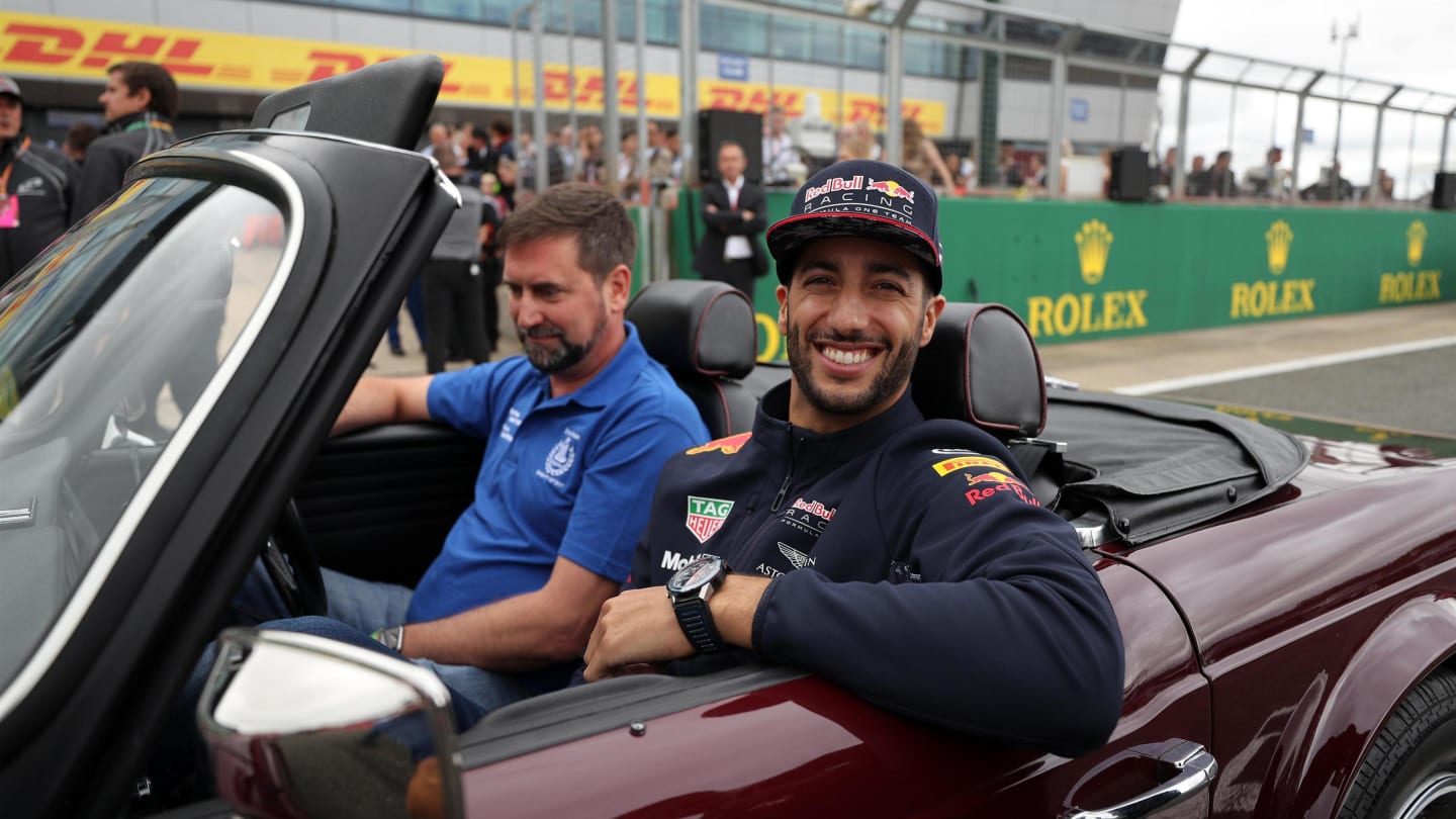 Daniel Ricciardo (AUS) Red Bull Racing on the drivers parade at Formula One World Championship,