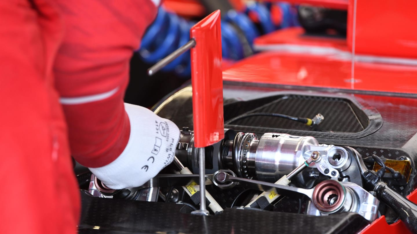 Ferrari SF70-H front suspension detail at Formula One World Championship, Rd7, Canadian Grand Prix, Practice, Montreal, Canada, Friday 9 June 2017. © Sutton Motorsport Images