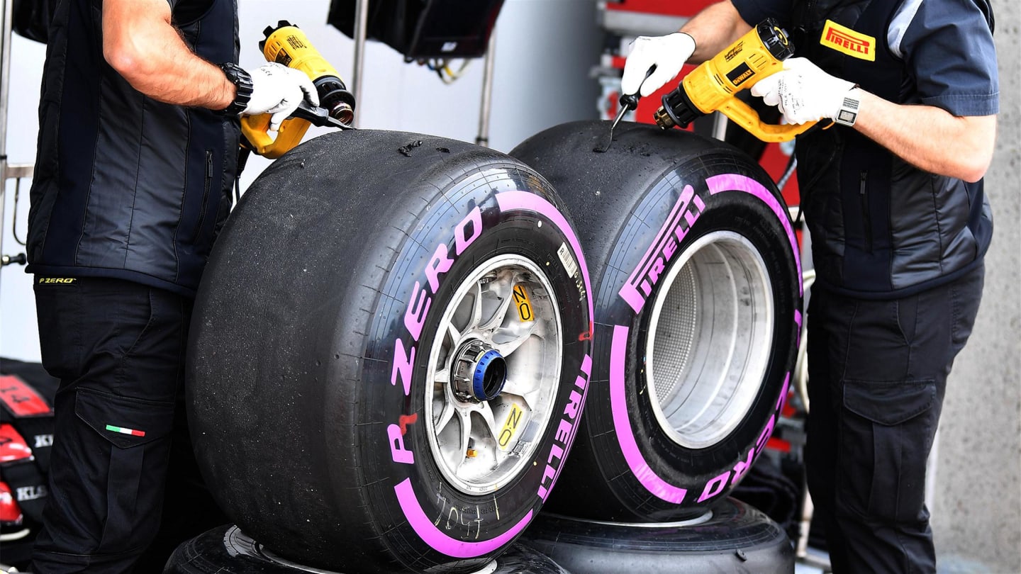 Pirelli engineers and Pirelli tyres at Formula One World Championship, Rd7, Canadian Grand Prix,