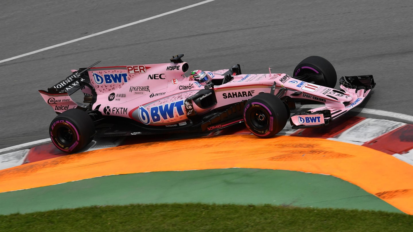 Sergio Perez (MEX) Force India VJM10 at Formula One World Championship, Rd7, Canadian Grand Prix, Practice, Montreal, Canada, Friday 9 June 2017. © Sutton Motorsport Images