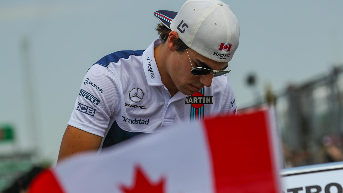Lance Stroll (CDN) Williams on the drivers parade at Formula One World Championship, Rd7, Canadian Grand Prix, Race, Montreal, Canada, Sunday 11 June 2017. © Sutton Motorsport Images