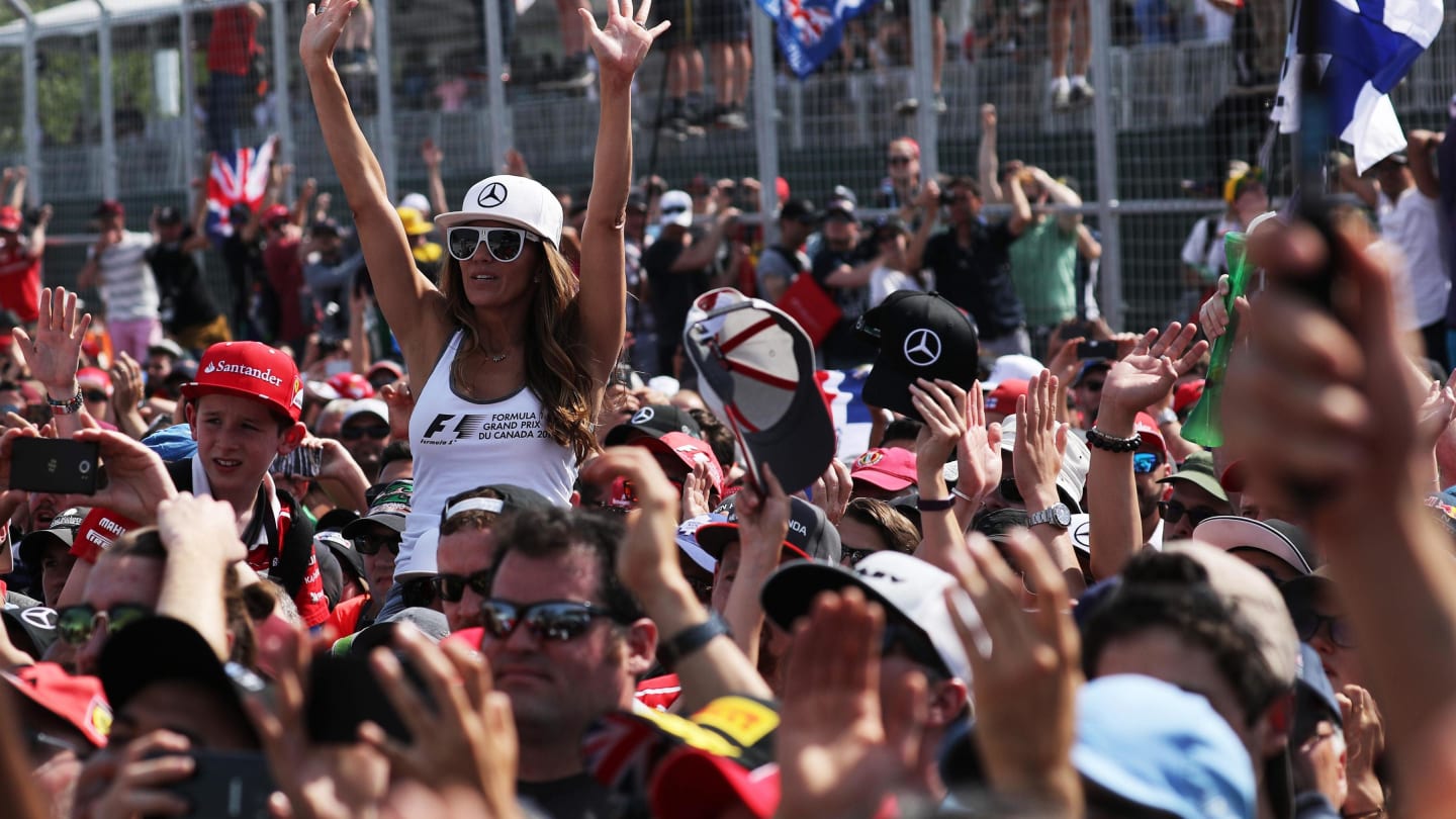 Fans at Formula One World Championship, Rd7, Canadian Grand Prix, Race, Montreal, Canada, Sunday 11 June 2017. © Sutton Images
