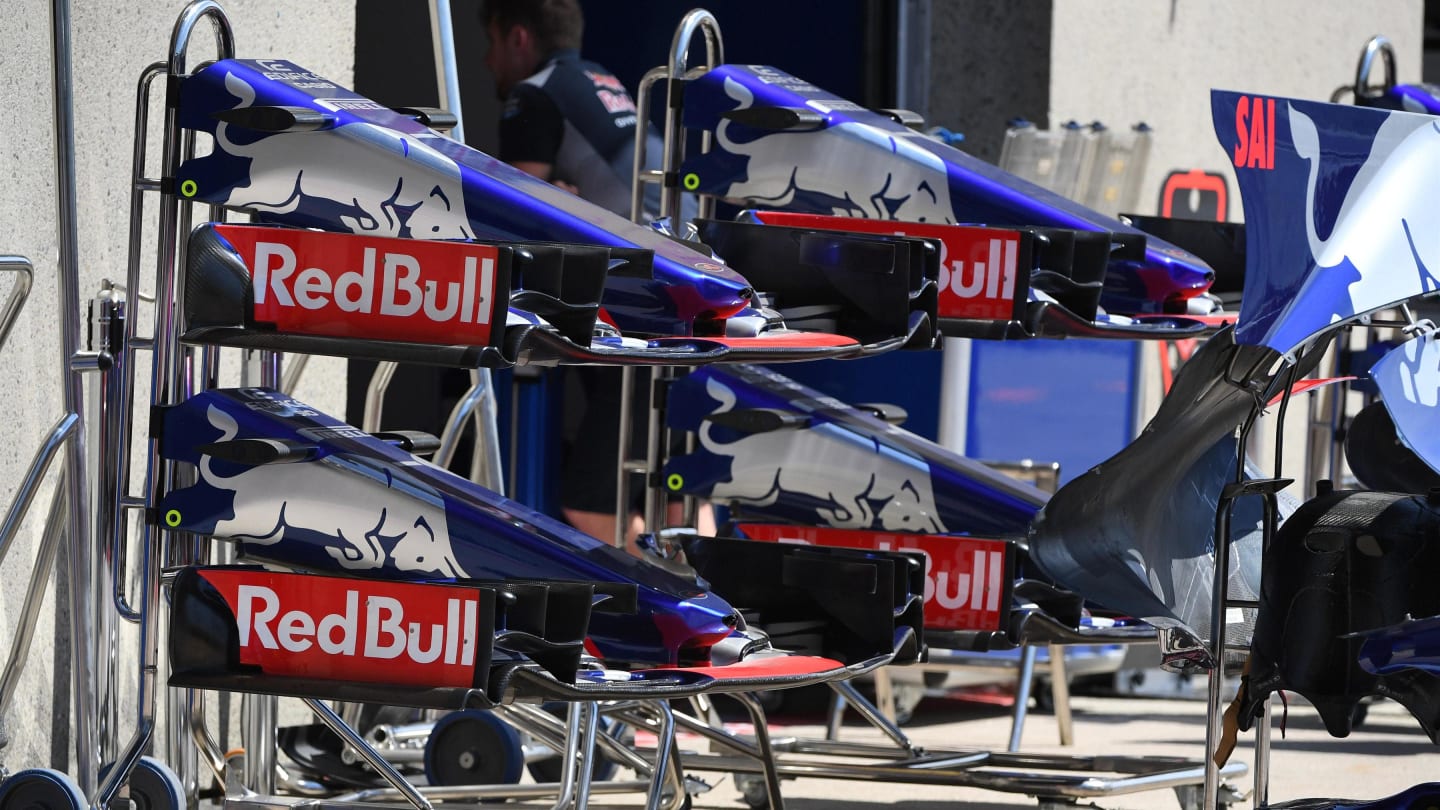 Scuderia Toro Rosso STR12 nose and front wings at Formula One World Championship, Rd7, Canadian Grand Prix, Preparations, Montreal, Canada, Thursday 8 June 2017. © Sutton Motorsport Images